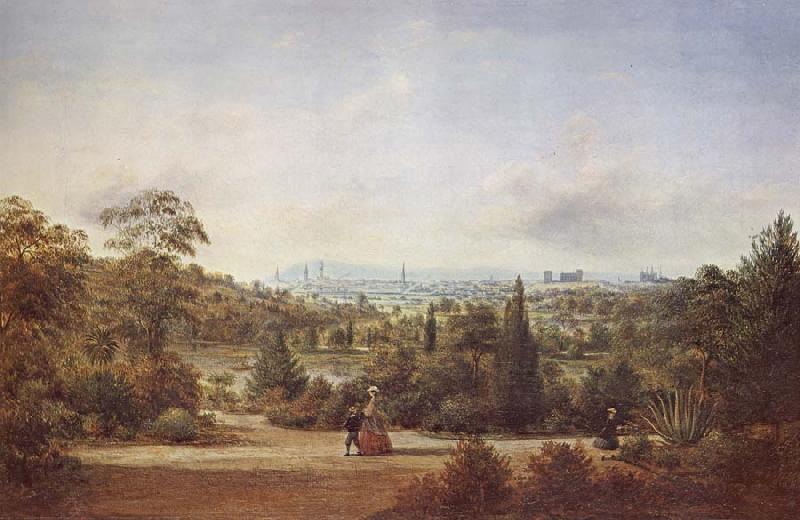 Henry Gritten Melbourne from the Botanical Gardens China oil painting art